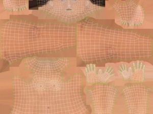 blond girl 3D Model