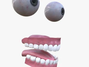 eyes and teeth 3D Model