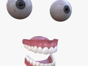 eyes and teeth 3D Model