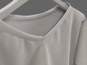 denim t-shirt 3D Model