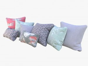 pastel pillows 3D Model