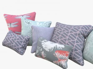 pastel pillows 3D Model