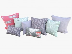 pastel pillows 3D Model