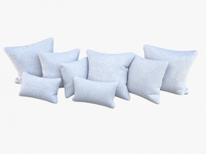 pastel pillows 3D 模型