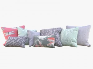 pastel pillows 3D Model