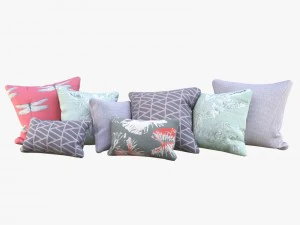 pastel pillows 3D Model