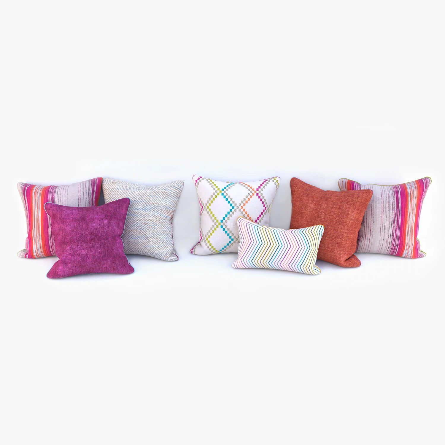 pillows 3D Model .c4d .max .obj .3ds .fbx .stl .blend 