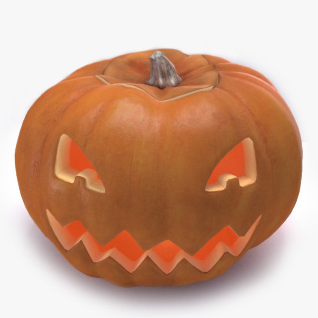 pumpkin Model 3D .c4d .max .obj .3ds .fbx .stl .blend 
