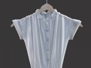 white dress Modelo 3D