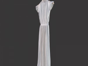 white dress Modelo 3D