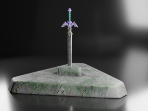 master sword 3D मॉडल