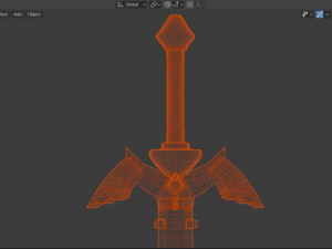 master sword Modelo 3D