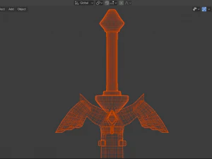 master sword 3D Model