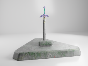 master sword Modelo 3D