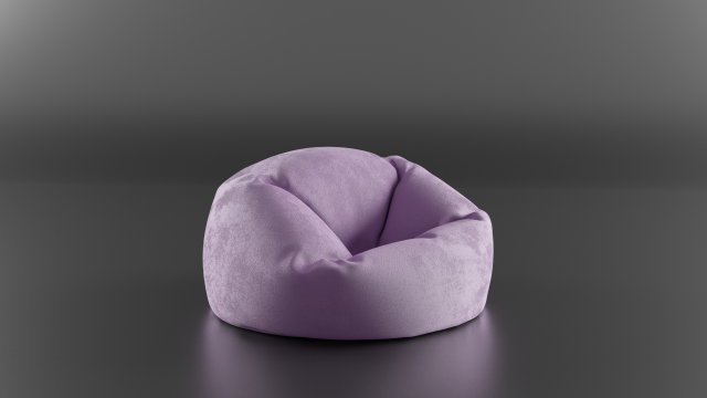 puff chair 3D Model .c4d .max .obj .3ds .fbx .stl .blend 