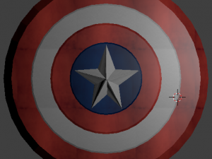 capitain americas shield Modelo 3D