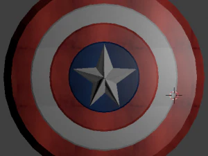 capitain americas shield 3D Model