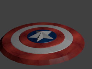 capitain americas shield Modelo 3D