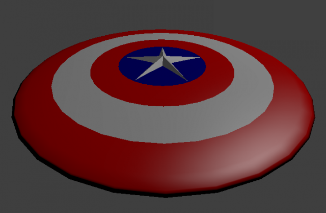 capitain americas shield ultimate 3D 모델 .c4d .max .obj .3ds .fbx .stl .blend 