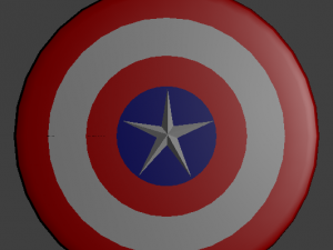 capitain americas shield ultimate 3D 모델