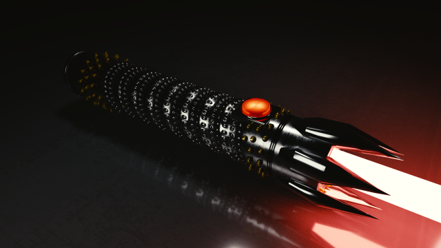 sith lightsaber vengeance 3D Modell .c4d .max .obj .3ds .fbx .stl .blend