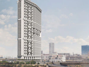 Le Corbusier proyecto no construido para un edificio de oficinas Argel Argelia 1938 Modelo 3D