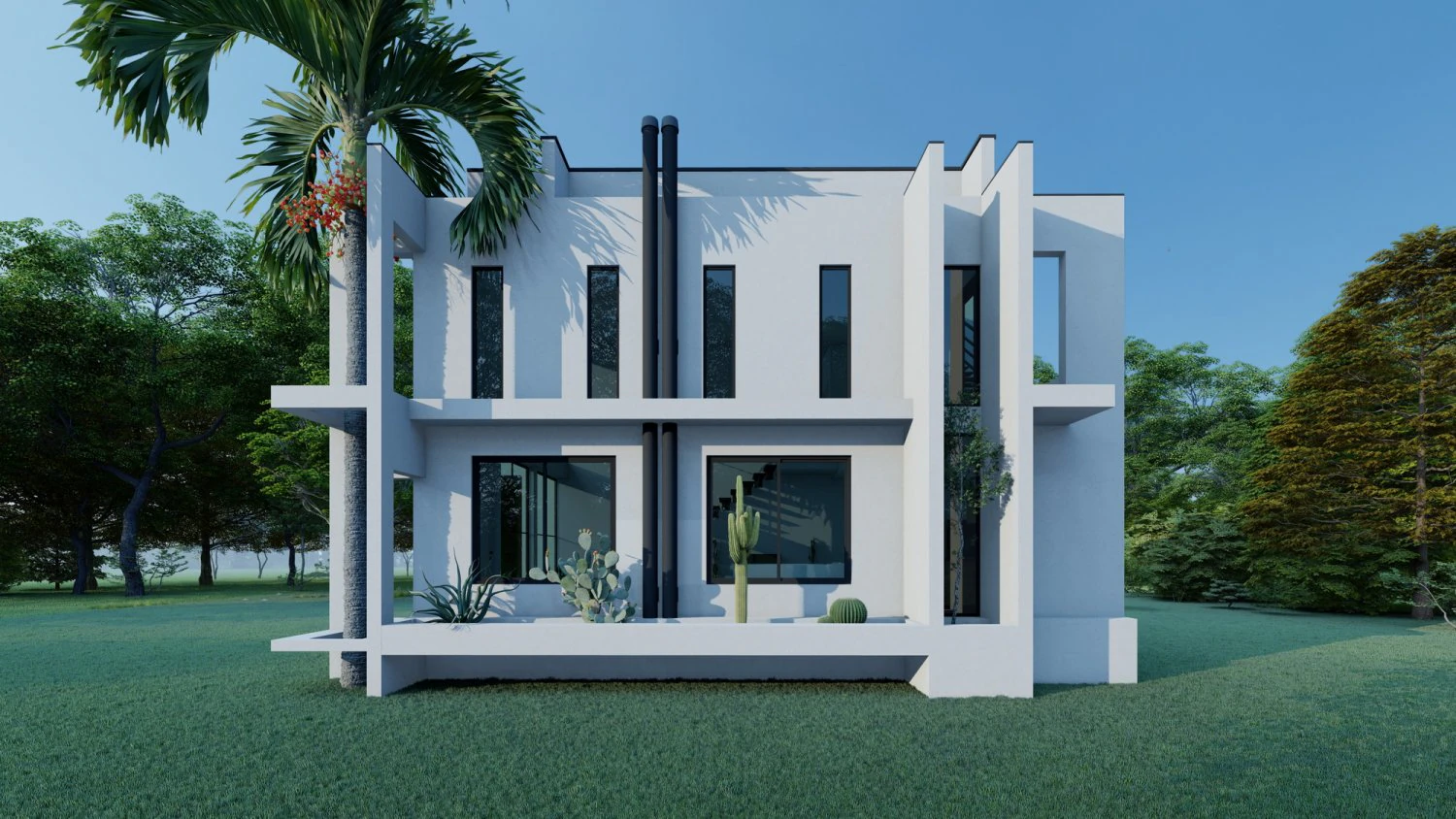 yazdani villa 3D Model .c4d .max .obj .3ds .fbx .stl .blend