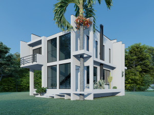 yazdani villa 3D 模型