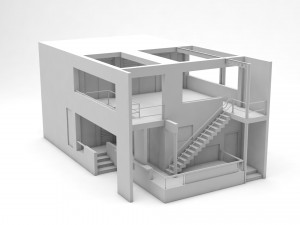 House Based on Graves 3Dモデル