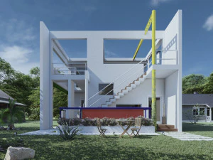 House Based on Graves 3D Model