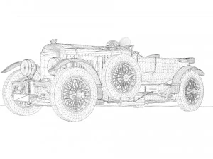 BENTLEY BLOWER CONTINUATION 1929 3D Model