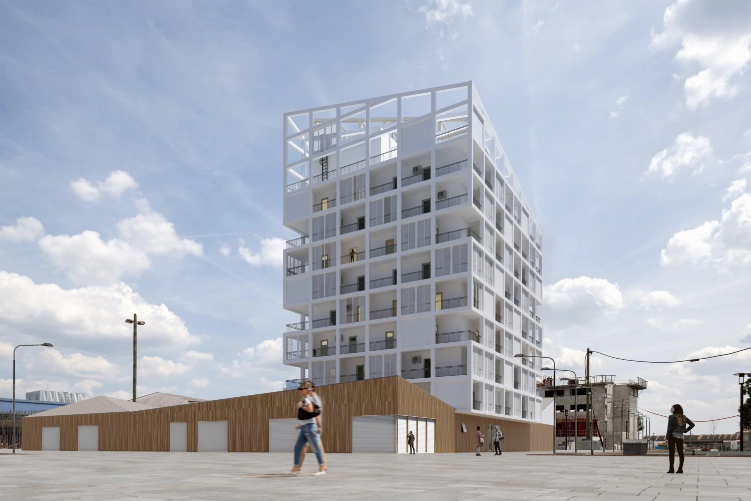Residential complex 3D Model .c4d .max .obj .3ds .fbx .stl .blend 