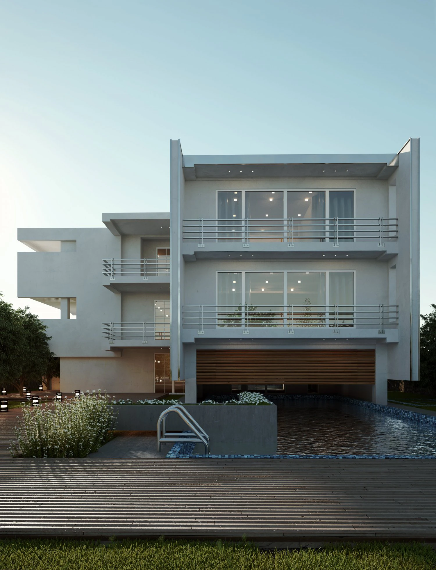 Ramsar Villa 3D Model .c4d .max .obj .3ds .fbx .stl .blend 