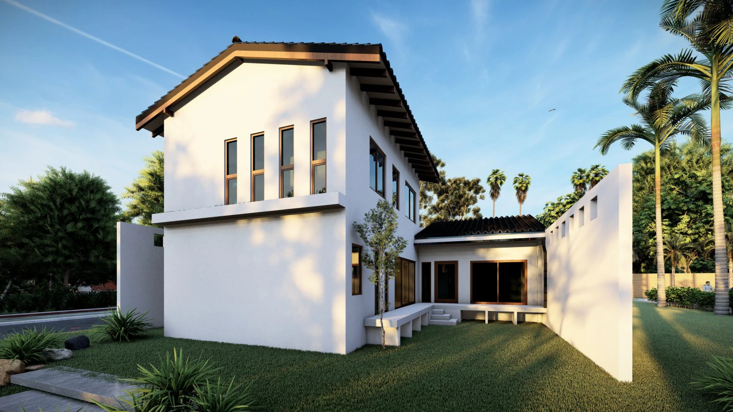 Family House 3D Model .c4d .max .obj .3ds .fbx .stl .blend