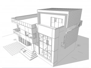 Modern House 710 3D Model