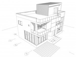 Modern House 710 3D Model
