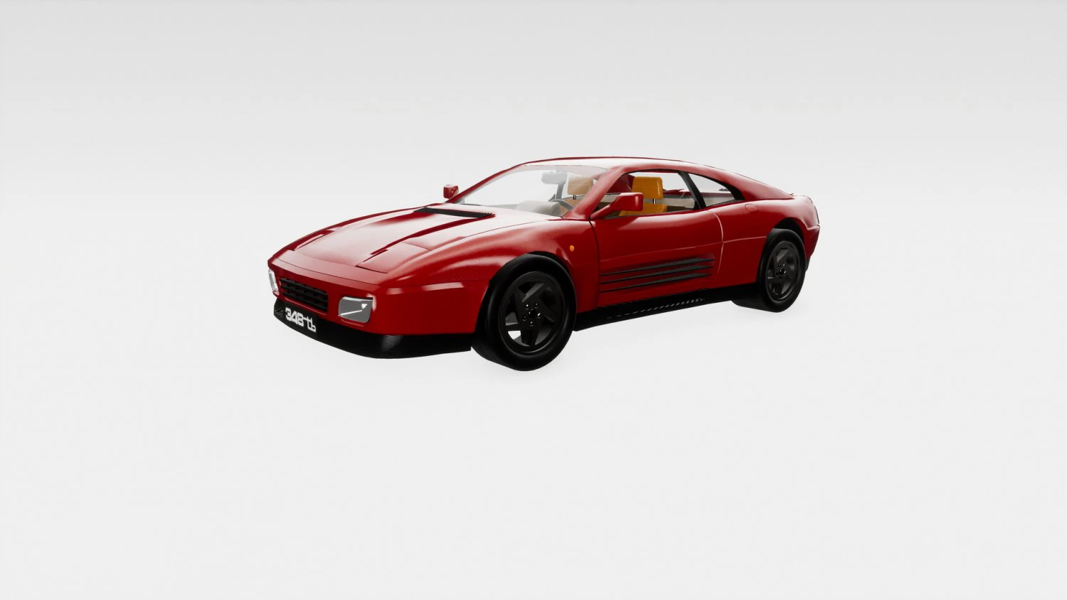 Ferrari 348 3D Model .c4d .max .obj .3ds .fbx .stl .blend 