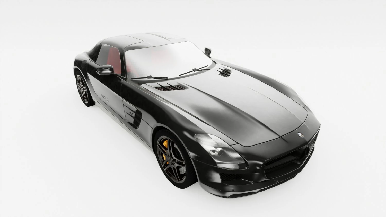 Mercedes SLS AMG 3D Model .c4d .max .obj .3ds .fbx .stl .blend 
