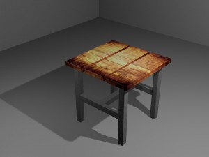 stool low poly 3d model 3Dモデル