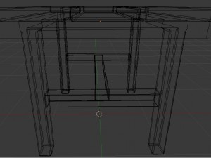 stool low poly 3d model 3D Modell
