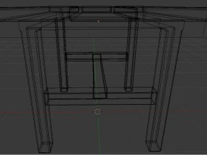 stool low poly 3d model 3D Model