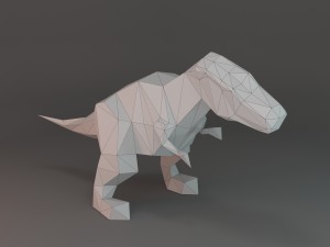 low-poly t-rex Model 3D
