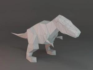 t-rex de baja poli Modelo 3D