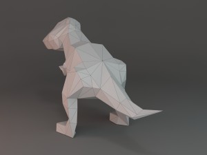 low-poly t-rex 3D 模型