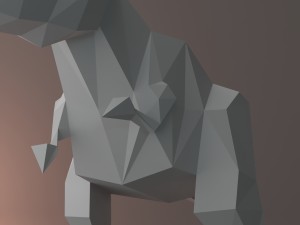 low-poly t-rex 3D 模型