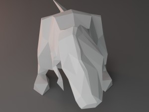 low-poly t-rex 3D 模型