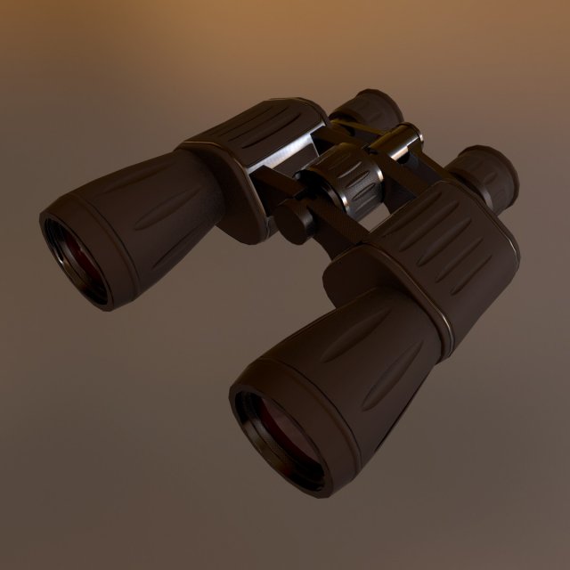 binoculars 3D Model .c4d .max .obj .3ds .fbx .stl .blend 