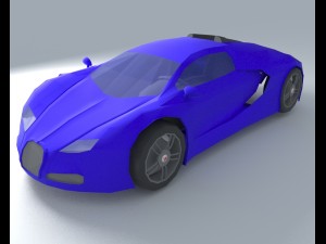 bugatti veyron lowpoly Modèle 3D