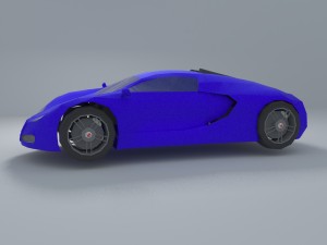 bugatti veyron lowpoly 3D मॉडल