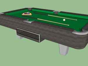 pool table Modelo 3D